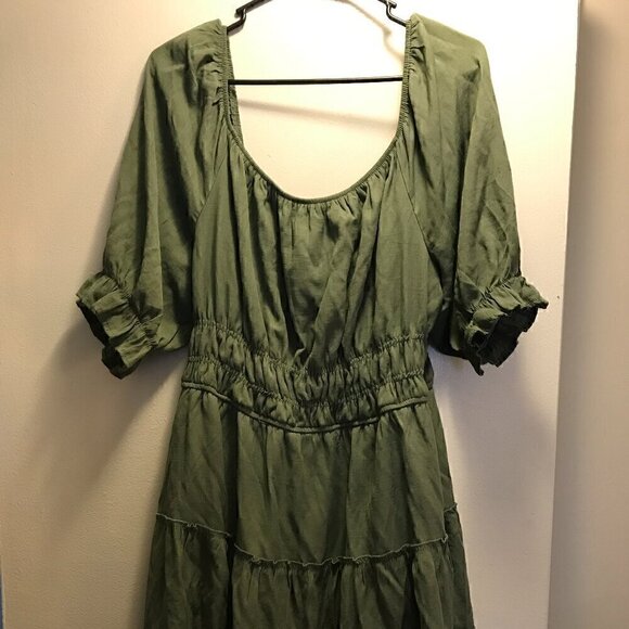 X Arula Green Dress - Picture 1 of 4